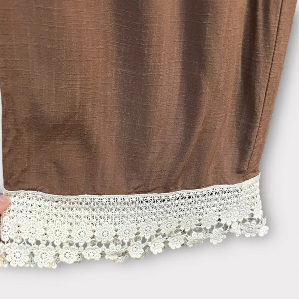 Alter’d State Wide Leg pants with embroidered bottom - Picture 6 of 7